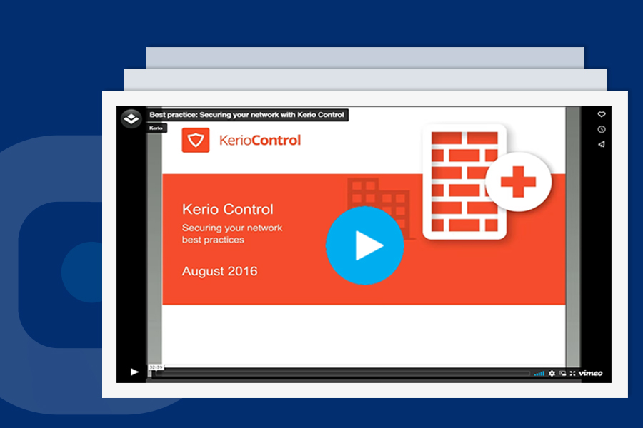 Best practices for securing your network with GFI KerioControl