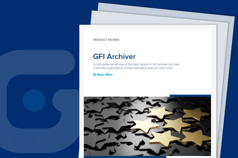 GFI Archiver product review from TechGenix