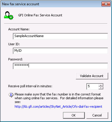 Send and receive faxes over an online fax service