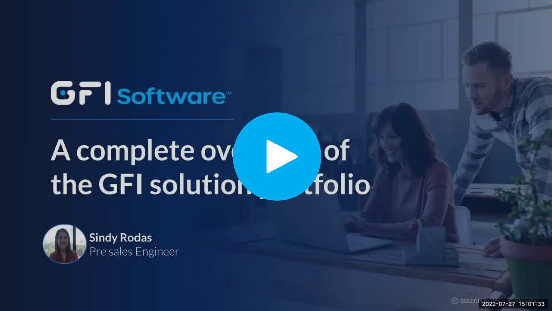 A complete overview of the GFI solution portfolio