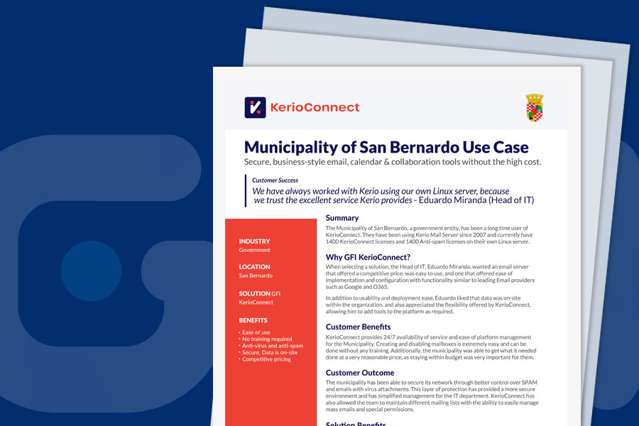 Municipality of San Bernardo Use Case