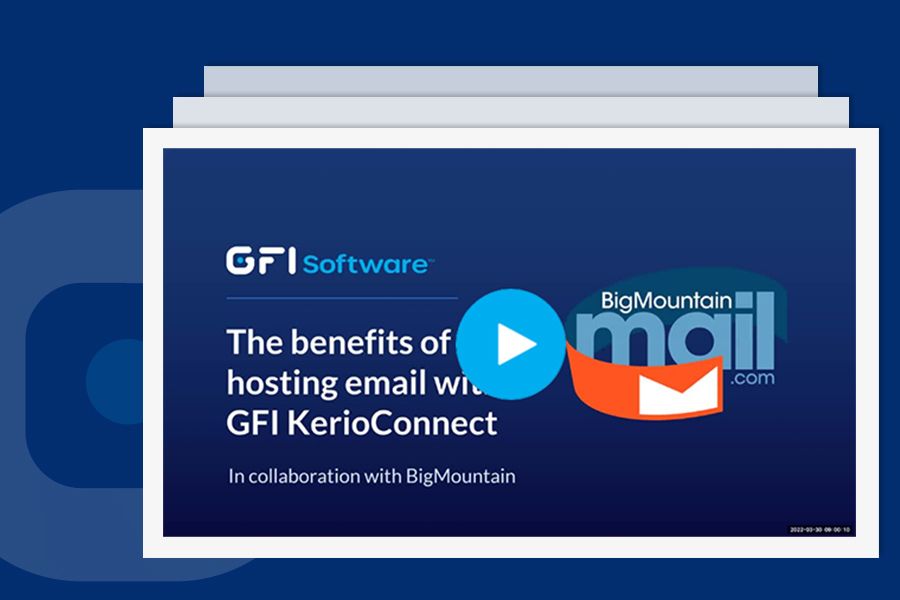 The benefits of hosting email with GFI KerioConnect