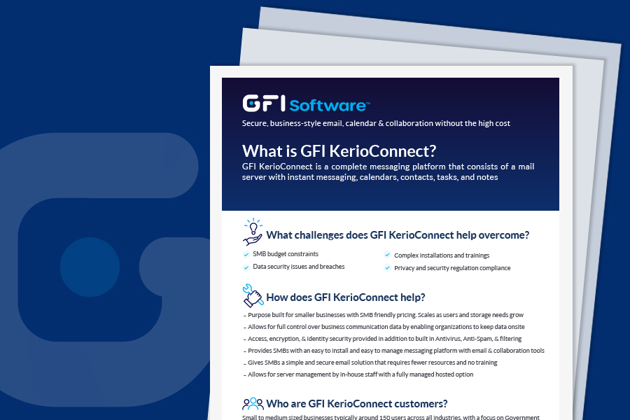 What is GFI KerioConnect?